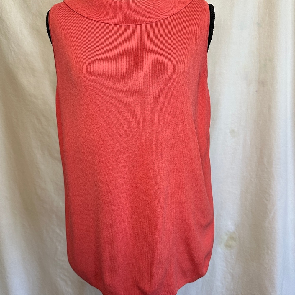 Coral Sleeveless Women's Top, Dress Barn, Size 1X